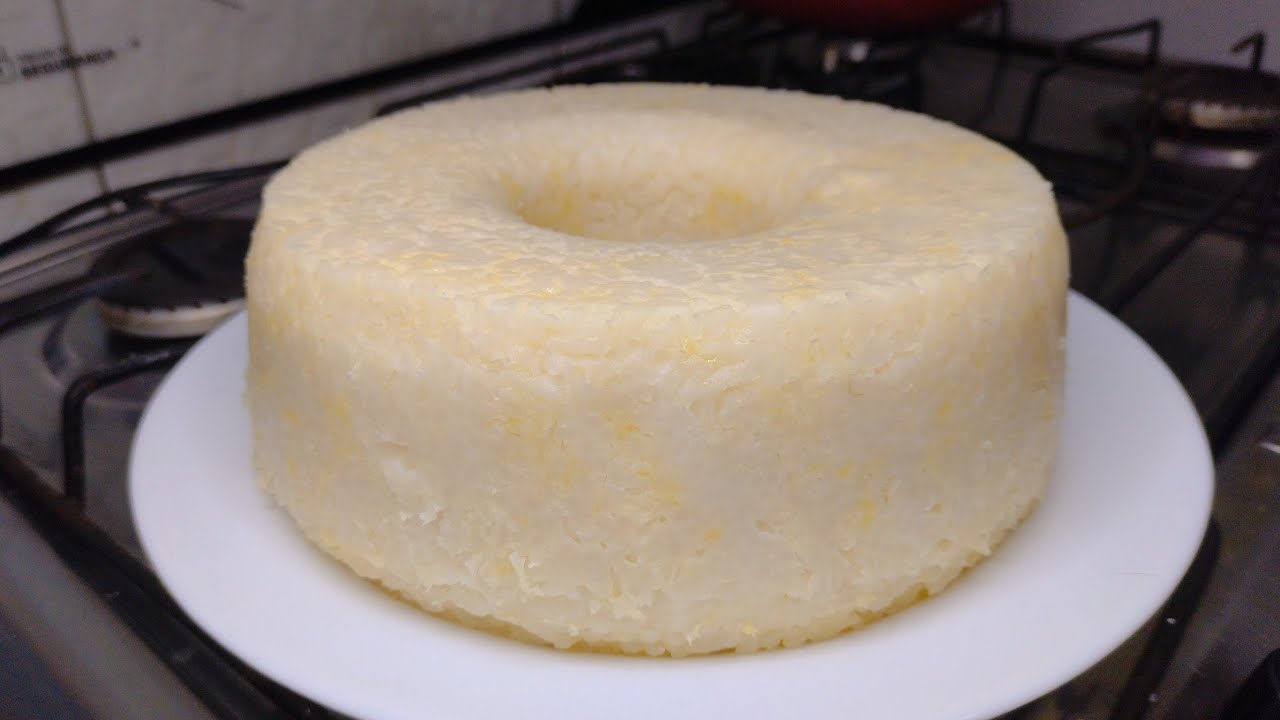 BOLO MANUÊ DE ARROZ TRADICIONAL DO NORDESTE COM APENAS 3 INGREDIENTES FÁCIL E DELICIOSO