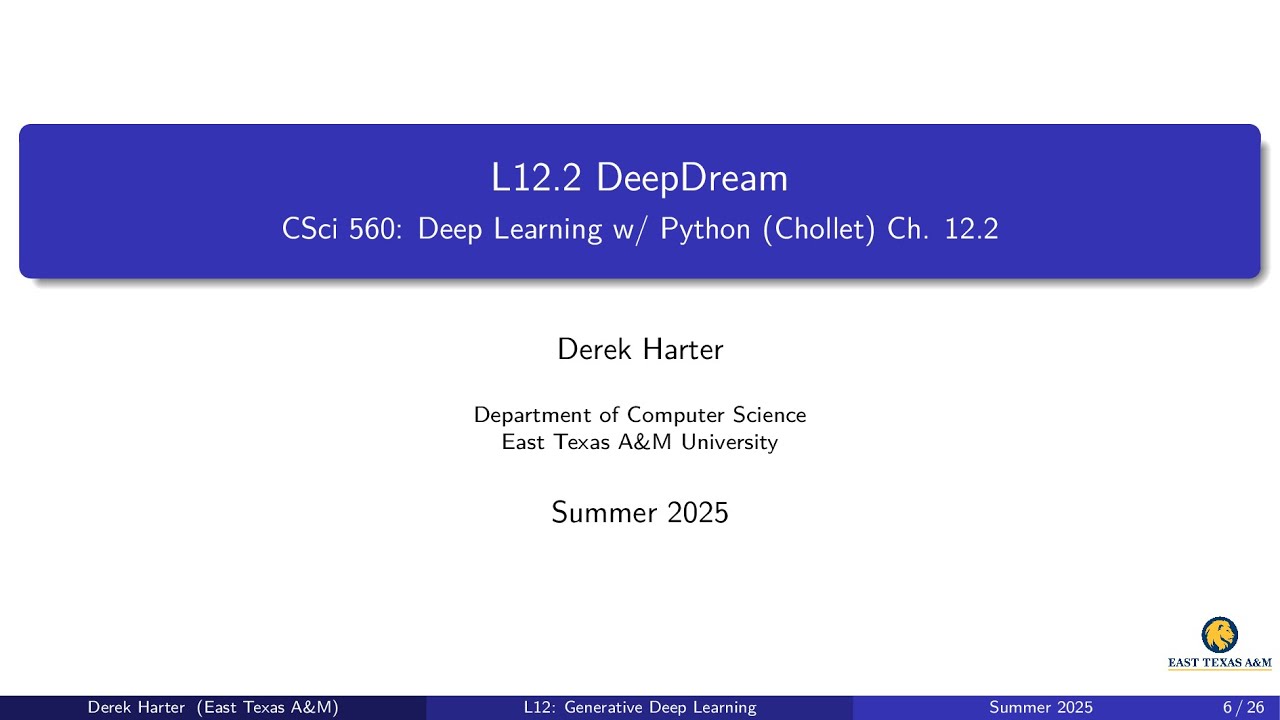 L12.2: DeepDream