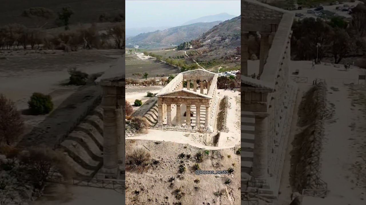 The ancient Greek Doric temple of Segesta (420BC) 🏛️ 🇬🇷 #greek #greektemple #ancientgreece #segesta