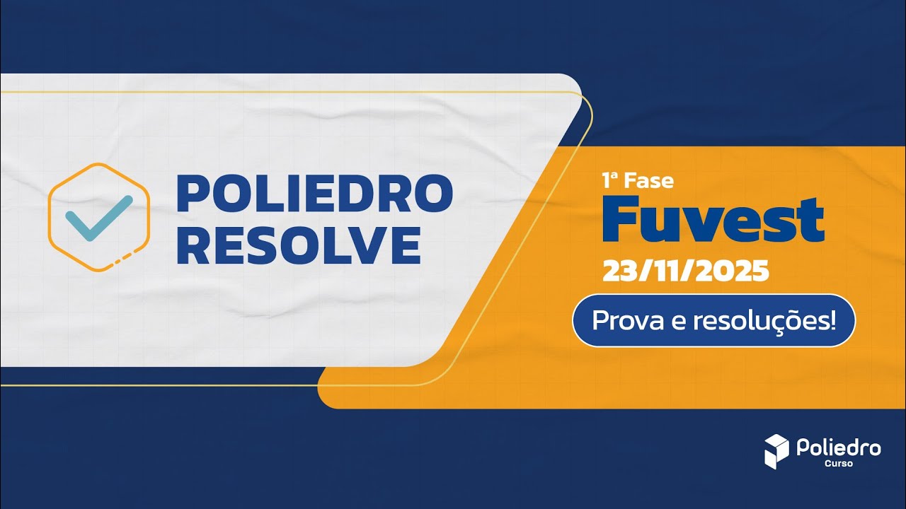 Fuvest 2026: CORREÇÃO AO VIVO + Gabarito | Poliedro Resolve