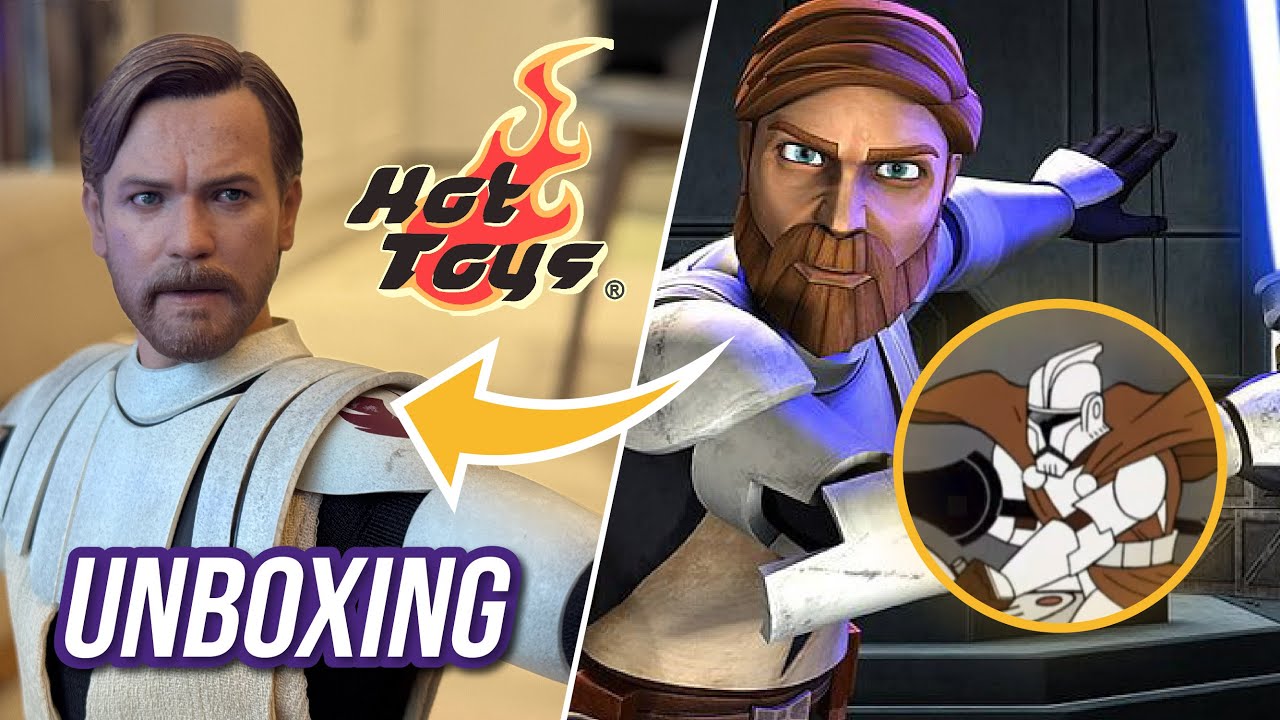 Abrindo o OBI-WAN da HOT TOYS de Clone Wars | UNBOXING E REVIEW