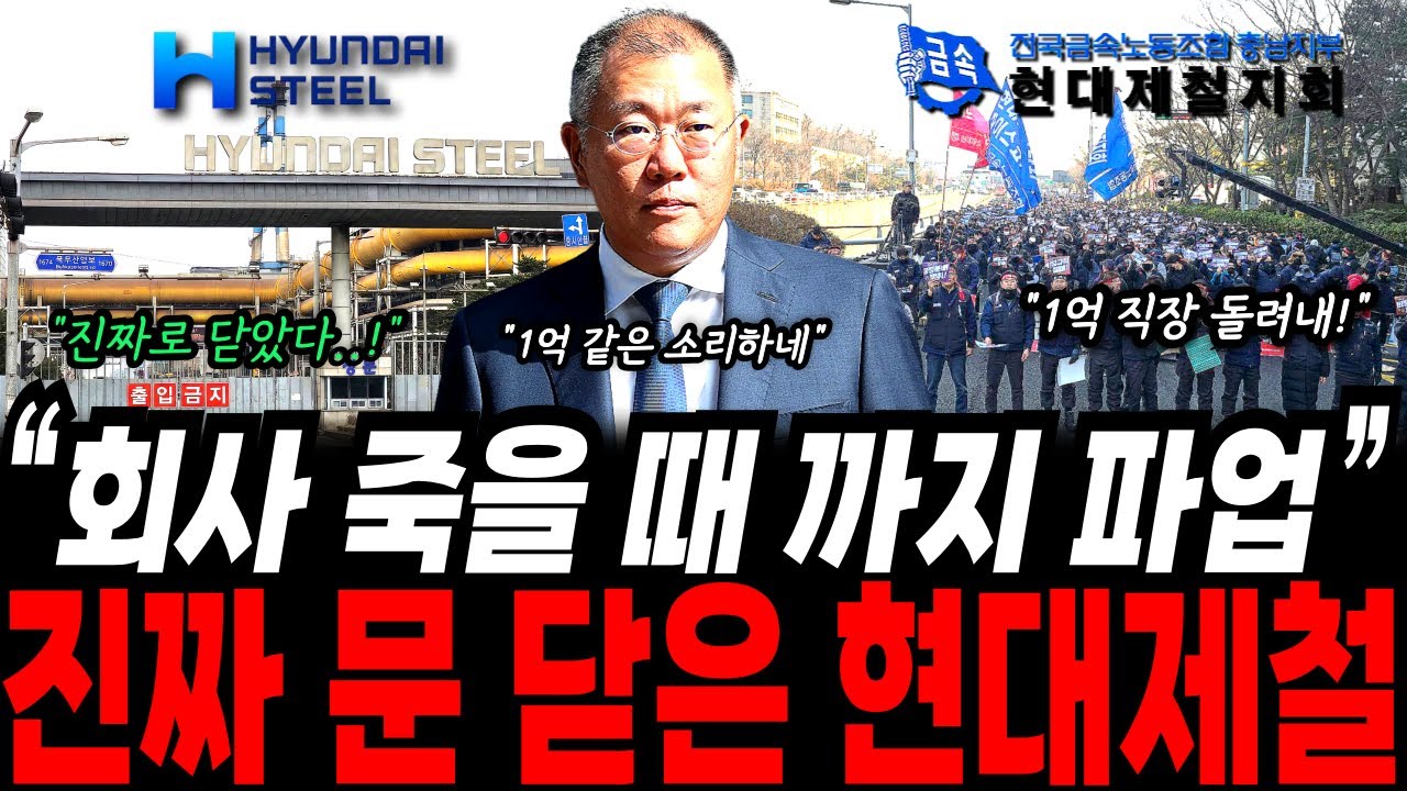 귀족노조의 처참한 몰락, 현대제철 공장 폐쇄의 숨겨진 진실