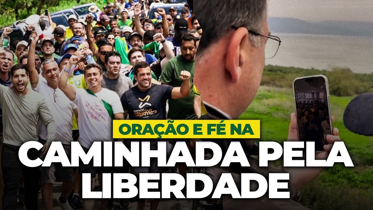 Forte momento de ora&ccedil;&atilde;o com Fl&aacute;vio Bolsonaro