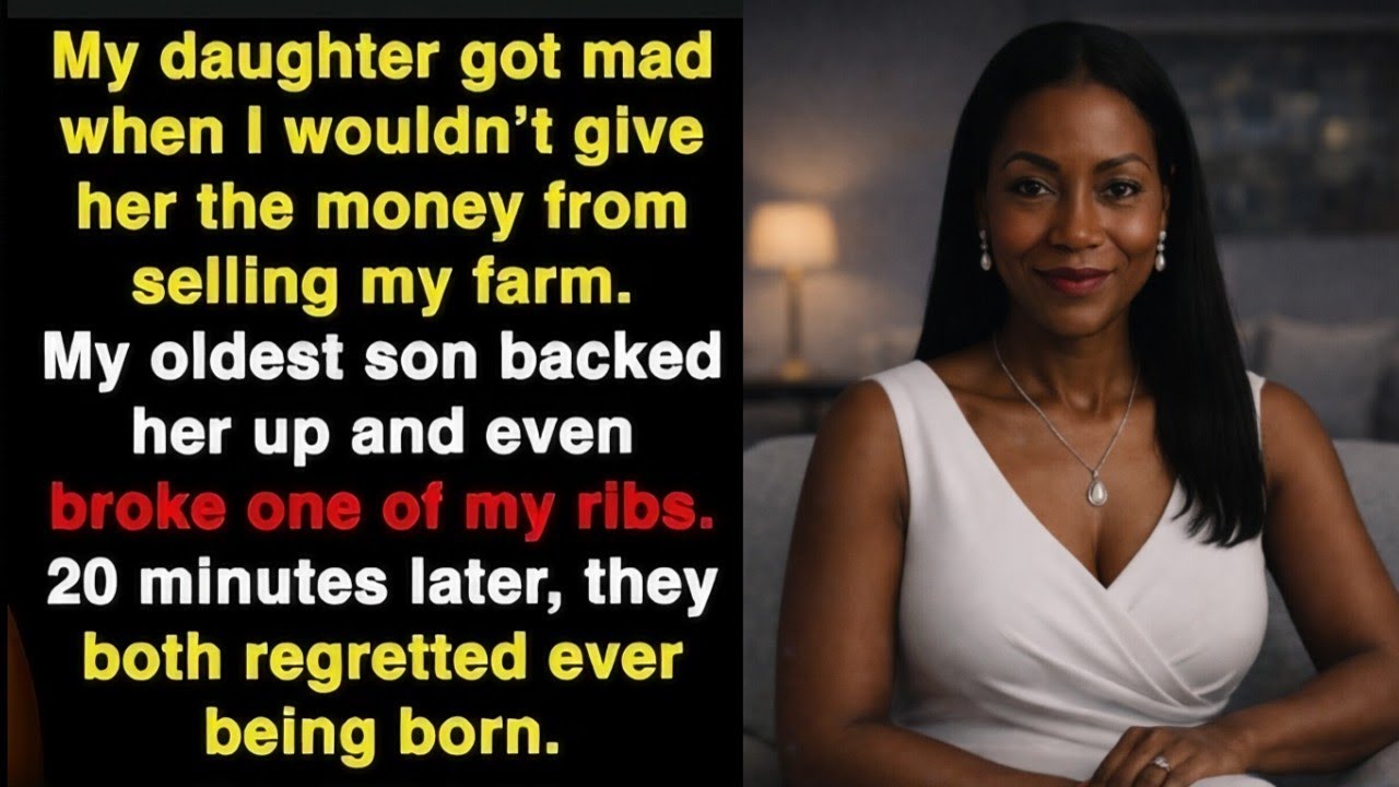 I didn’t give my kids the farm money – and my son broke my rib!