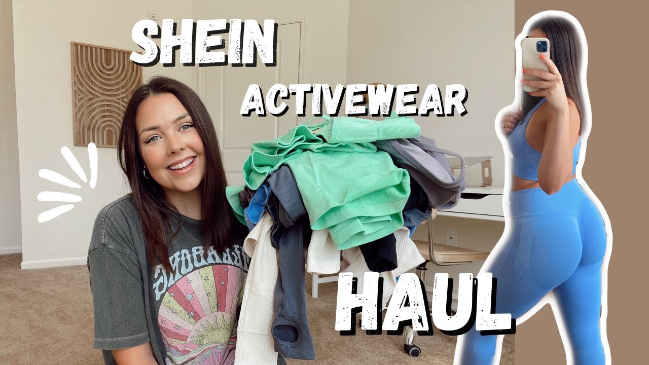 SHEIN ACTIVEWEAR TRY ON | affordable workout sets, seamless leggings, is it really good??