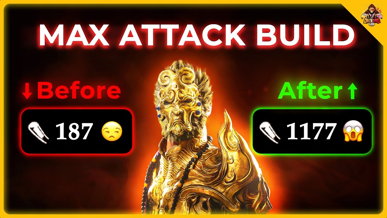 Как увеличить атаку до БЕЗУМНОГО уровня в Black Myth: Wukong! [NG+5]