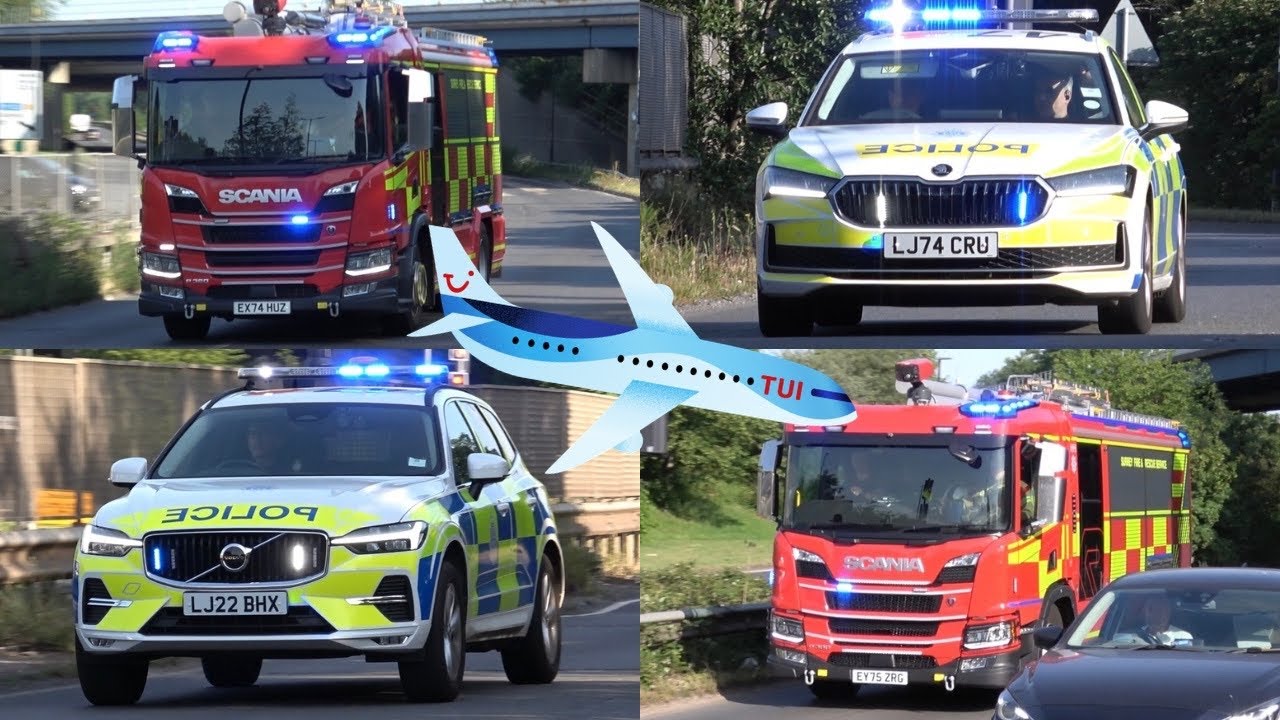 [AIRCRAFT EMERGENCY] Emergency Services respond to EMERGENCY LANDING at Gatwick Airport
