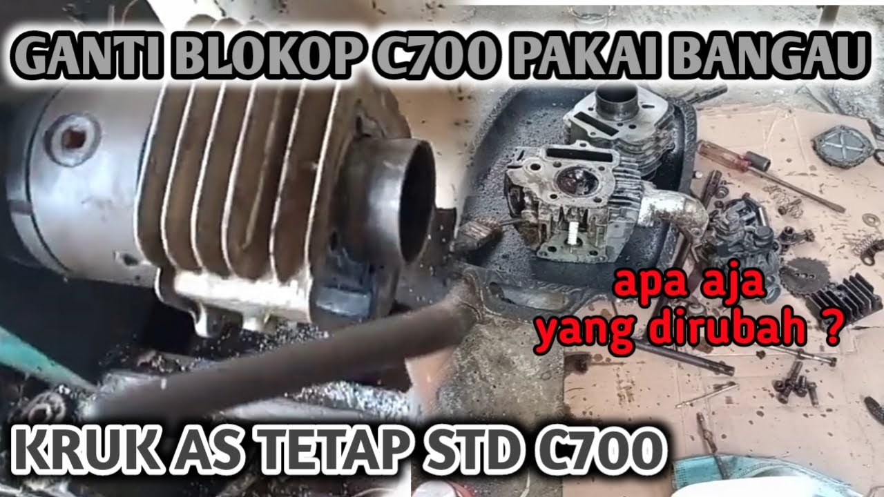 ganti blokop c70 || UPGRADE honda c700