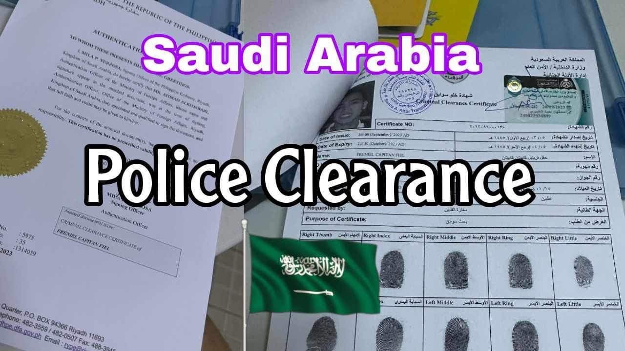 Paano kumuha ng Police Clearance Sa Riyadh Saudi Arabia as off September 20,2023