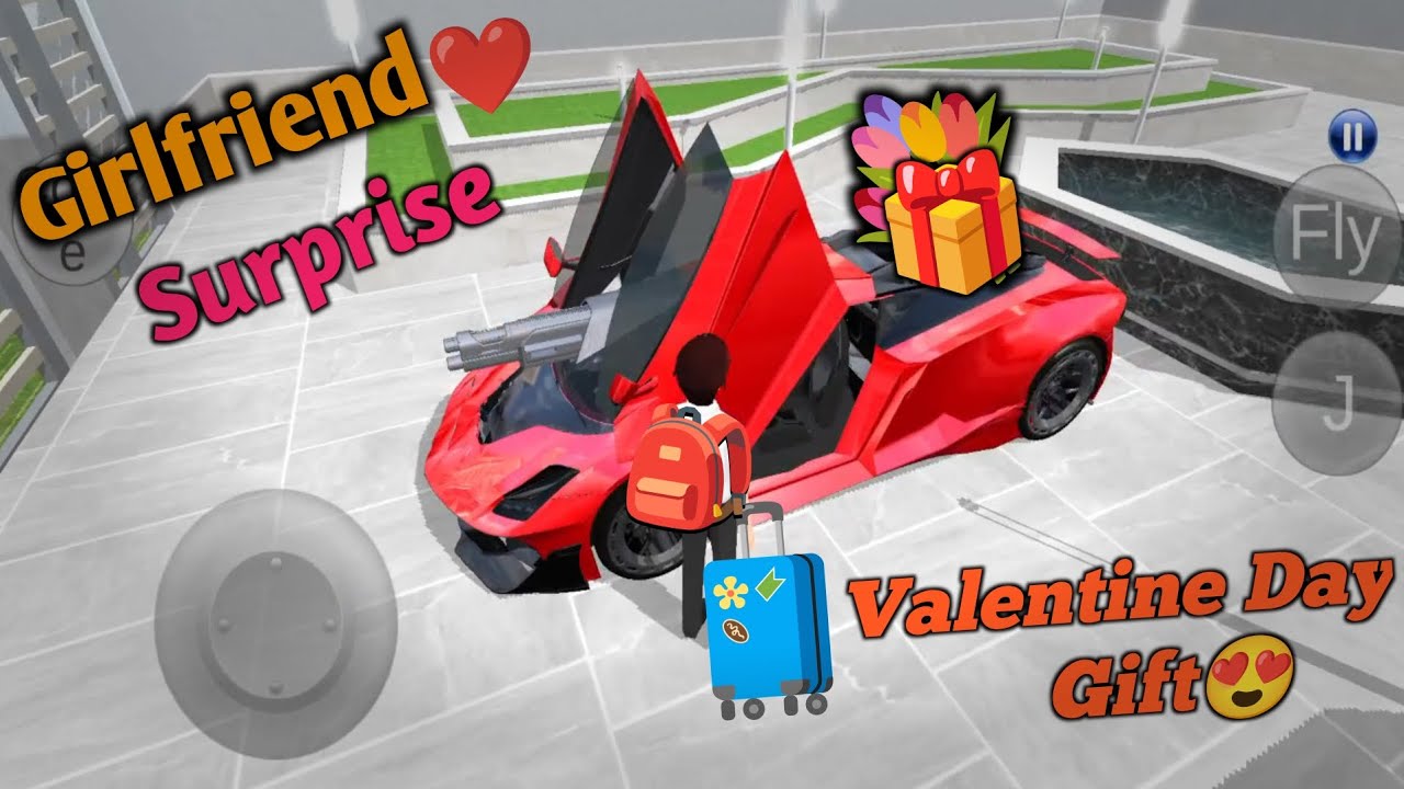 New Red Ferrari Car Stuck in💐Valentine Day Special Gift🎁 - 3D Driving Class 2026 || Car Game