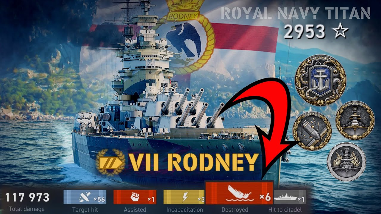 HMS Rodney Tier 7 Battleship | World of Warships Legends