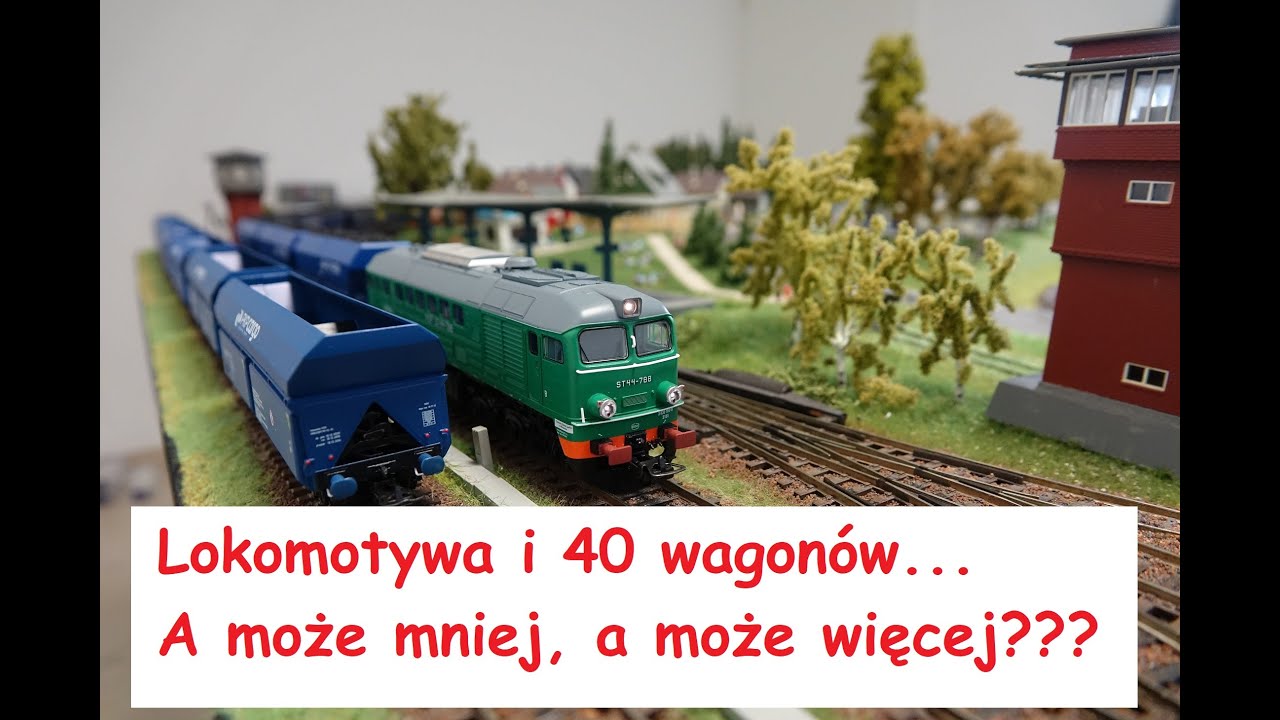 Lokomotywa i 44 WAGONY!!!