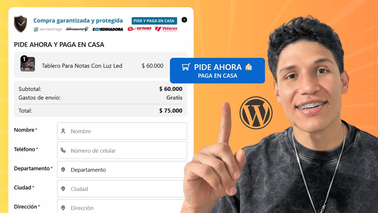 Método Releasit para WordPress GRATIS - Formulario contra entrega COD 🔥