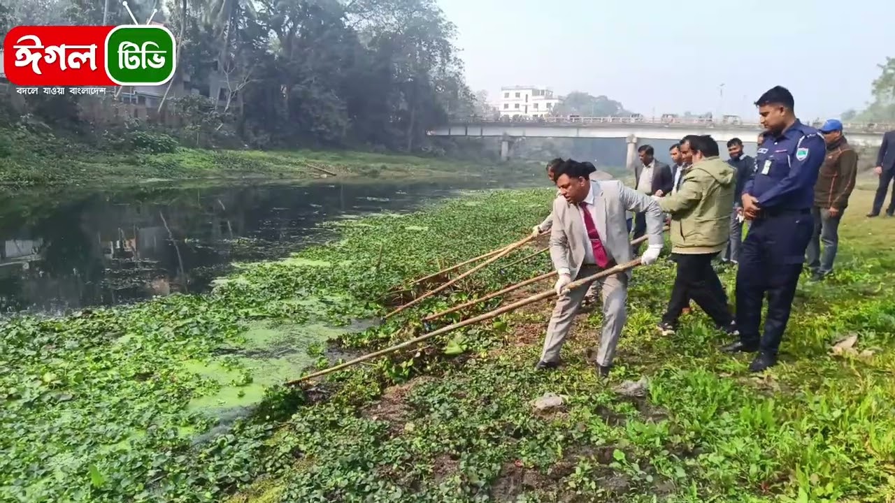 ঝিনাইদহে নবগঙ্গা নদীতে পরিচ্ছন্নতা অভিযান শুরু | পরিবেশ রক্ষায় উদ্যোগ
