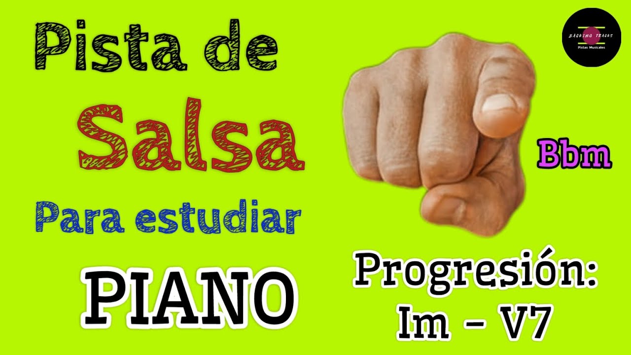 Pista de Acompañamiento de Bajo y Percusión Para Estudiar Piano Salsero.