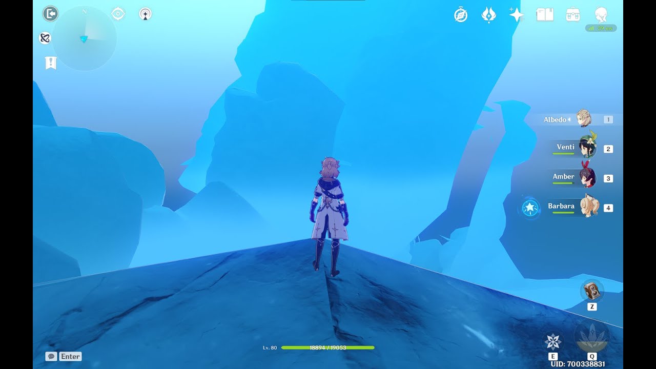 [Patched] Genshin Impact - Going out of bounds with Albedo's elevator jump in Dragonspine domain