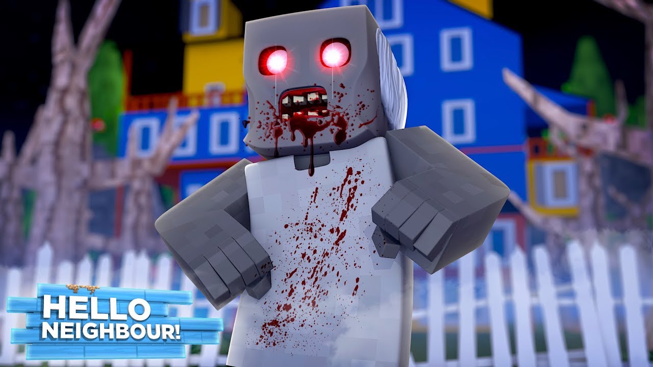 HELLO NEIGHBOUR'S GRANNY IS IN THE HOUSE! - Minecraft Hello Neighbour