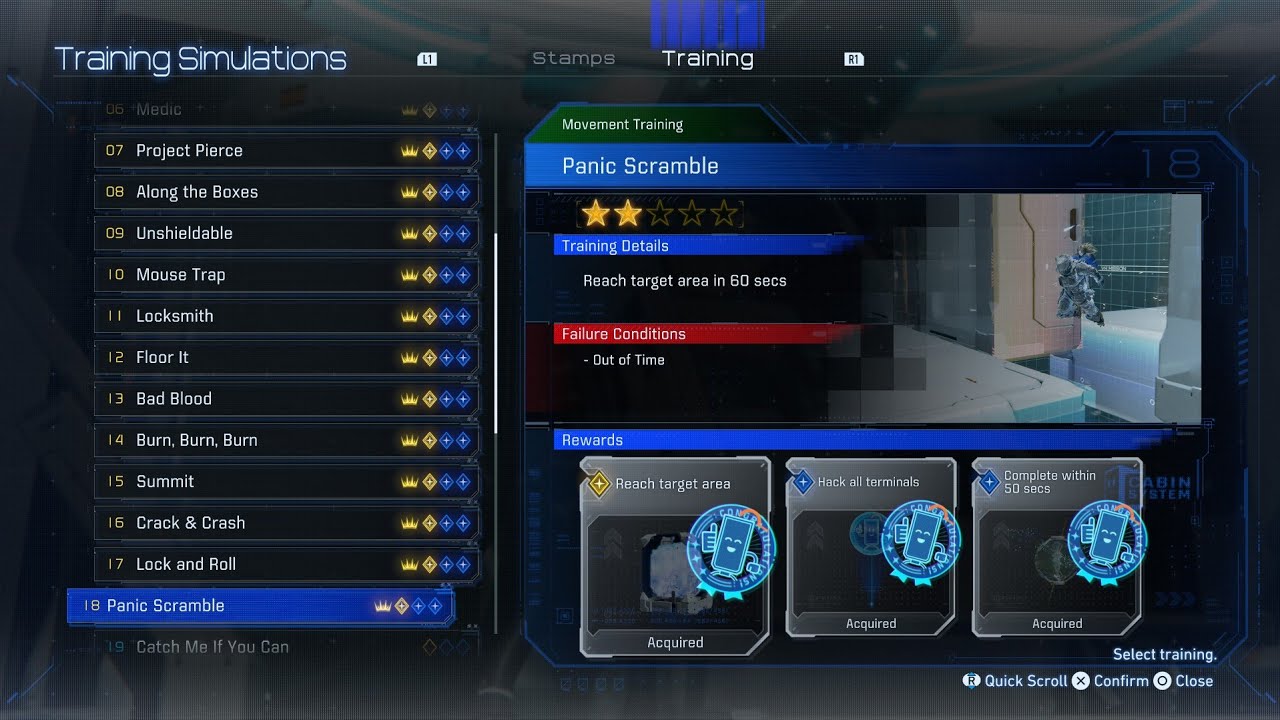 Panic Scramble - ALL IN ONE - Pragmata- Training Simulator