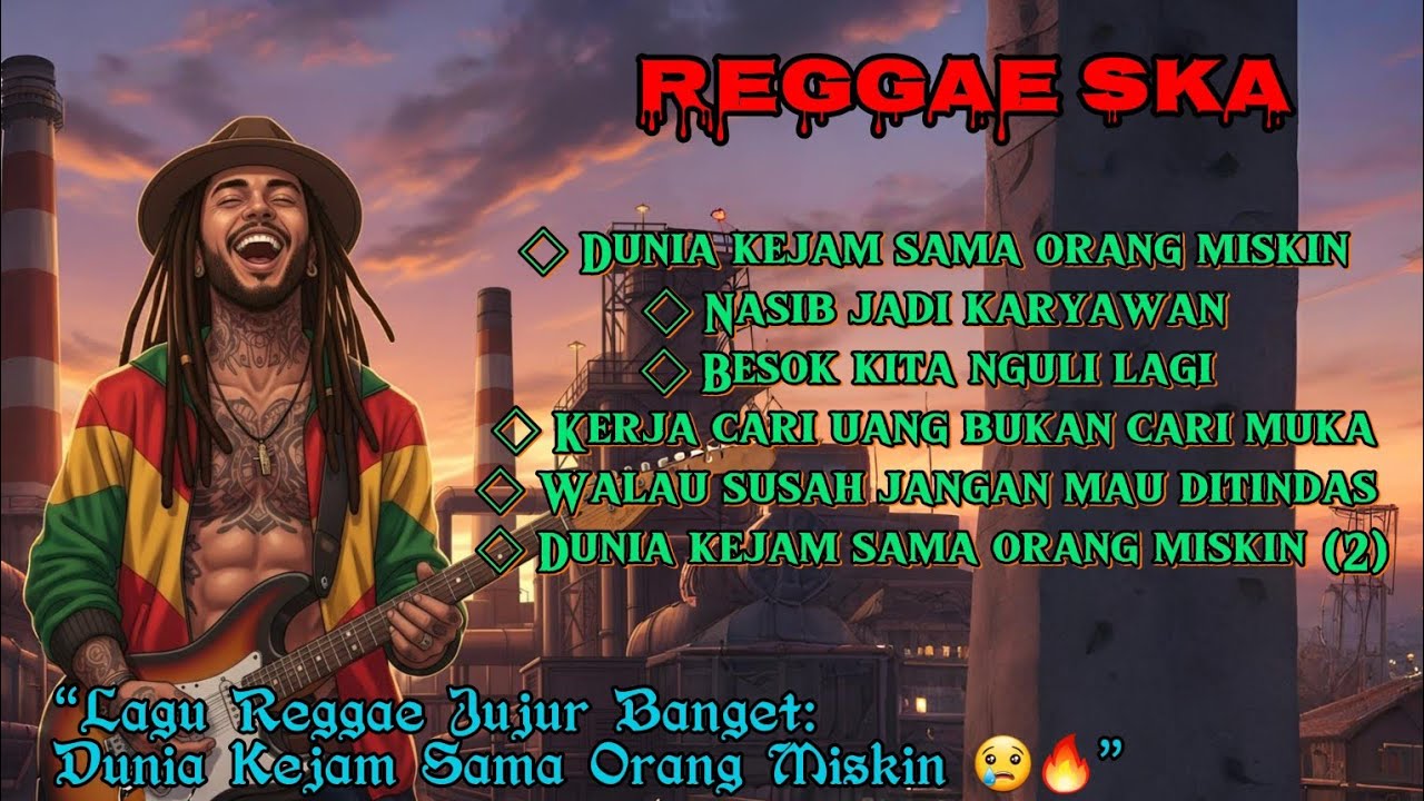 KUMPULAN LAGU REGGAE SKA🎶|DUNIA KEJAM SAMA ORANG MISKIN|LAGU REALITA.!!🔥☕️