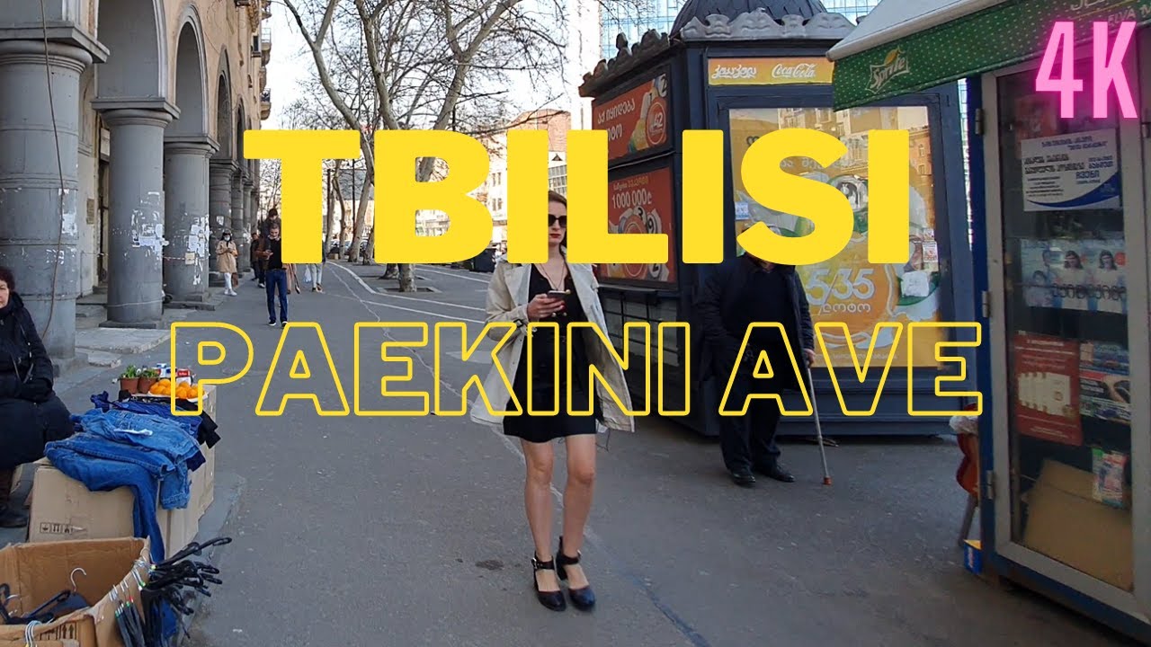 【4K】Walking in Georgia, Tbilisi / Pekini Ave. / Part1