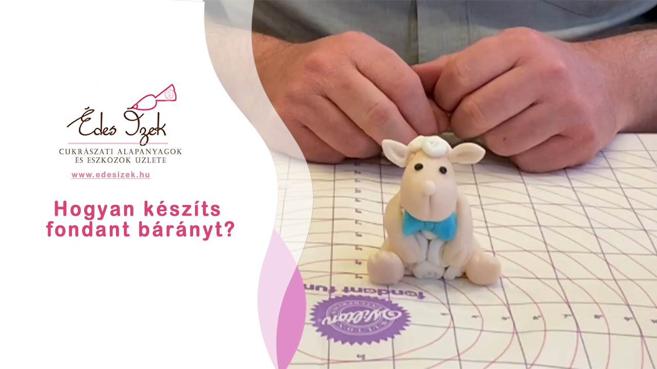 Hogyan készítsünk bárány fondantból?