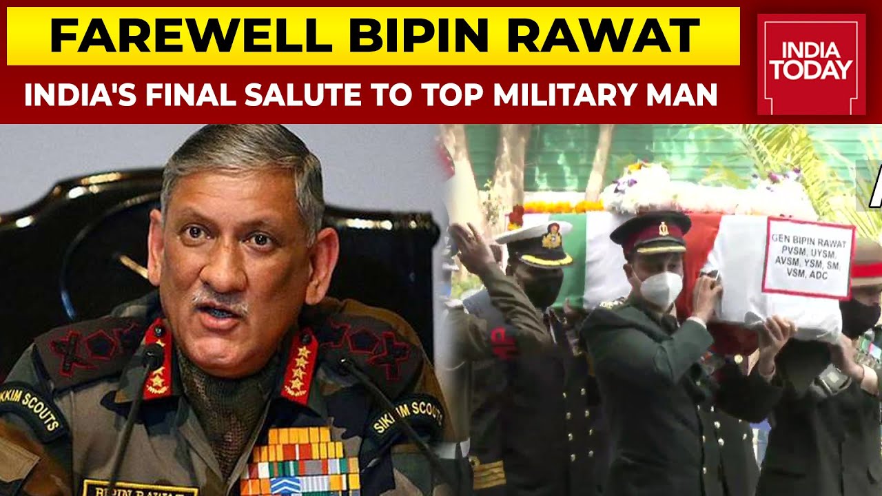 India's Final Salute To Top Military Man CDS Bipin Rawat, Amit Shah Pays Homage, Last Rites Today
