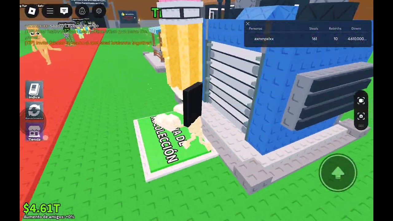 yo jugando a robar un brainrot