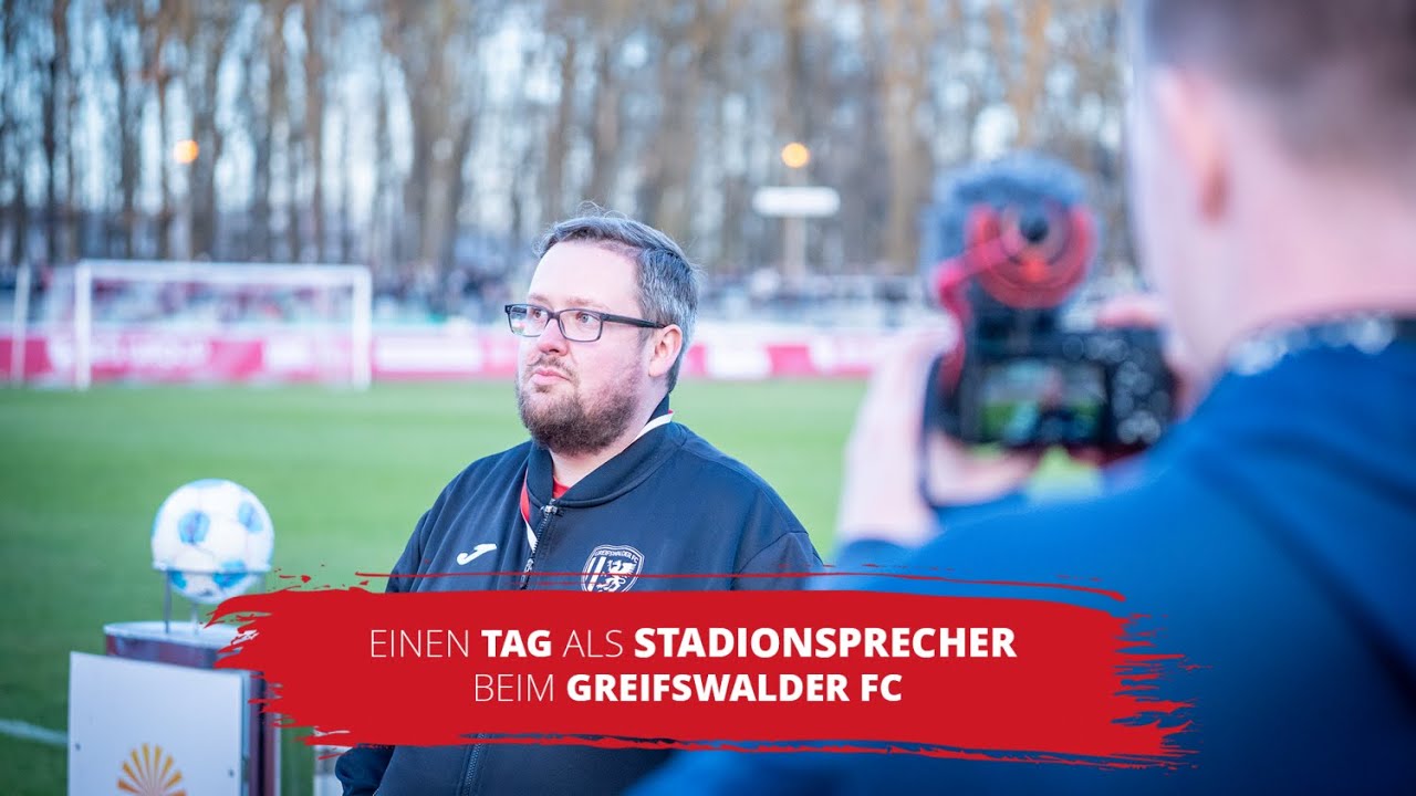 Einen TAG als STADIONSPRECHER | Greifswalder FC