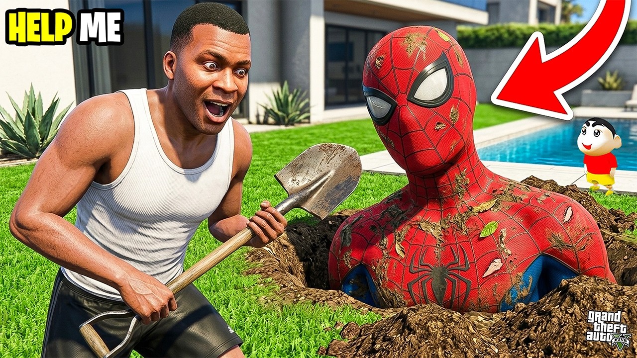 Franklin Try To Save Abandoned SPIDERMAN & Give Him Super Power😱 Most Shocking Life Story