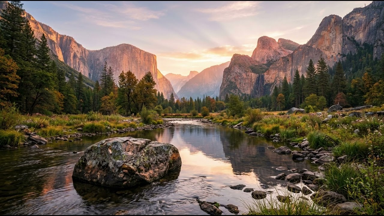 Calm & Relaxing Music with Flowing Water and Birds Sounds 🌿 Peaceful Nature Ambience 
