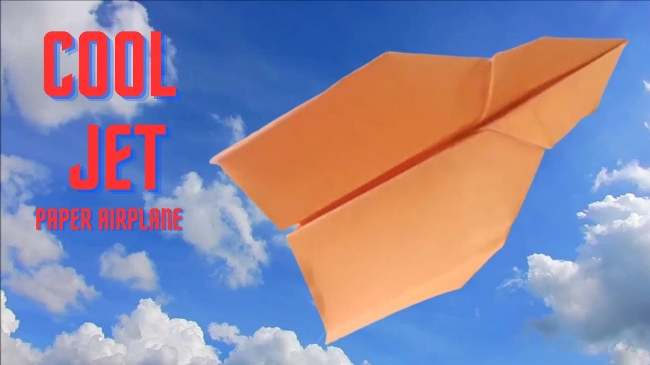 How to Make a  Cool Jet Paper Plane? / How to Fly Your Paper Plane for Longer?