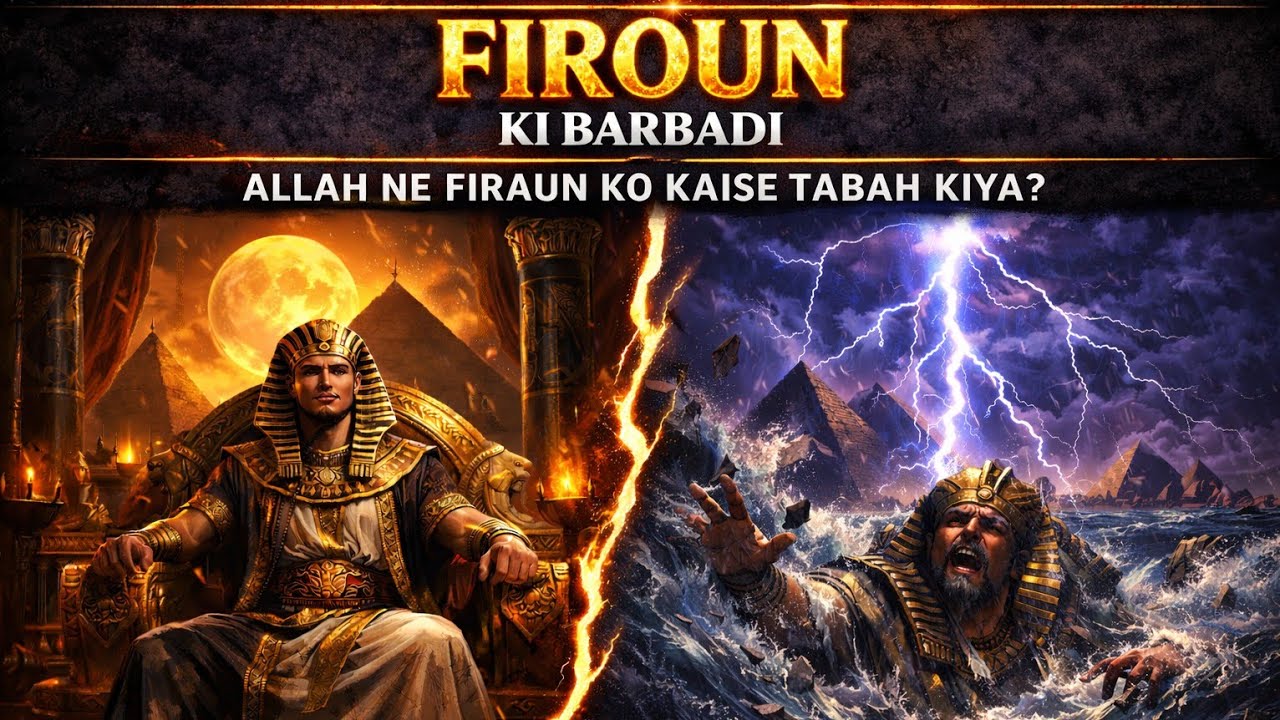 Allah Ne Firaun Ko Kaise Tabah Kiya? |Hazrat Musa AS Aur Samandar Phatne Ka Waqia Haqeeqat Nama