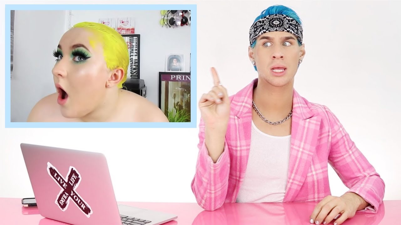 HAIRDRESSER REACTS TO GIRLS DYEING THEIR HAIR NEON!