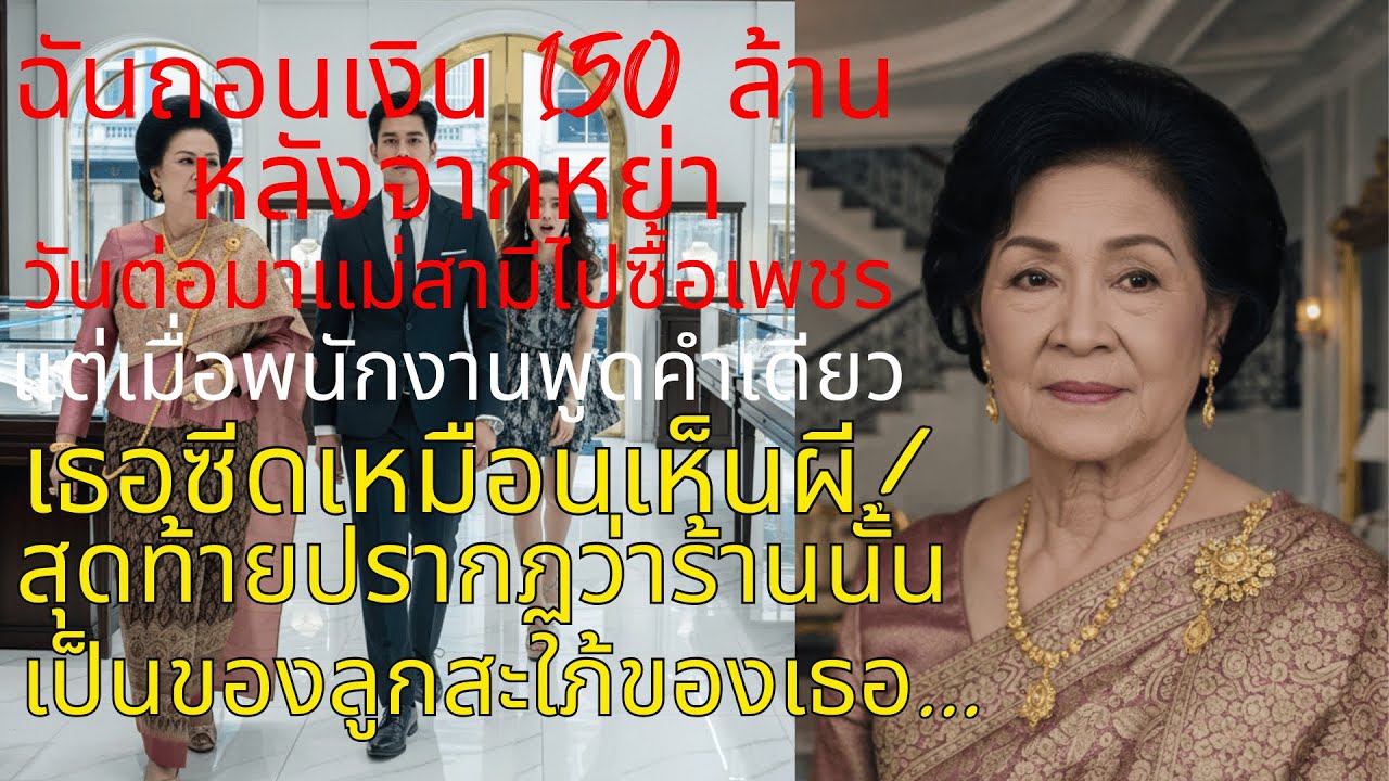 ถอนเงิน 150 ล้าน หลังหย่า 💥 วันต่อมาแม่สามีไปซื้อเพชร แม่สามีช็อก เจอร้านเพชรเป็นของสะใภ้!