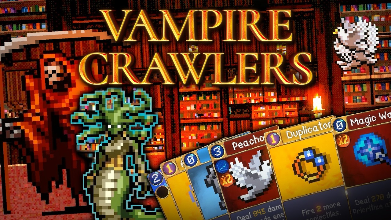 VAMPIRE SURVIVORS IS BACK IN THIS TURBOCARD ROGUELITE! - VAMPIRE CRAWLERS