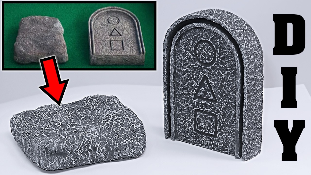 DIY from scratch: Realistic Flying Stone from Squid Game 2 - Make it at Home! #squidgame2