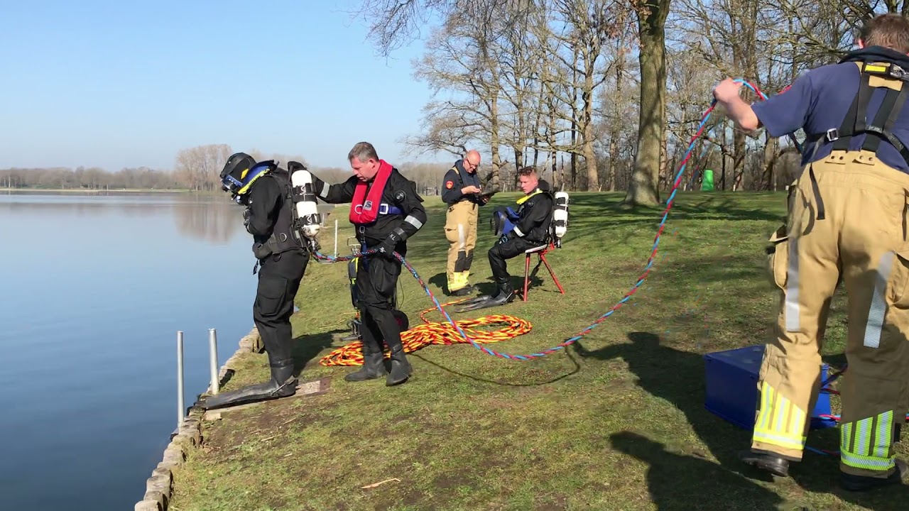 Oefening brandweerduiken - Kits