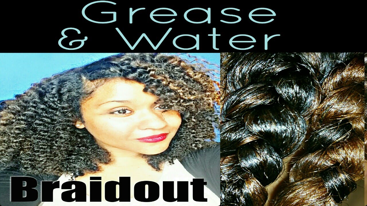 Easy Grease & Water Braidout for Big Defined Kinky Curly Natural Hair