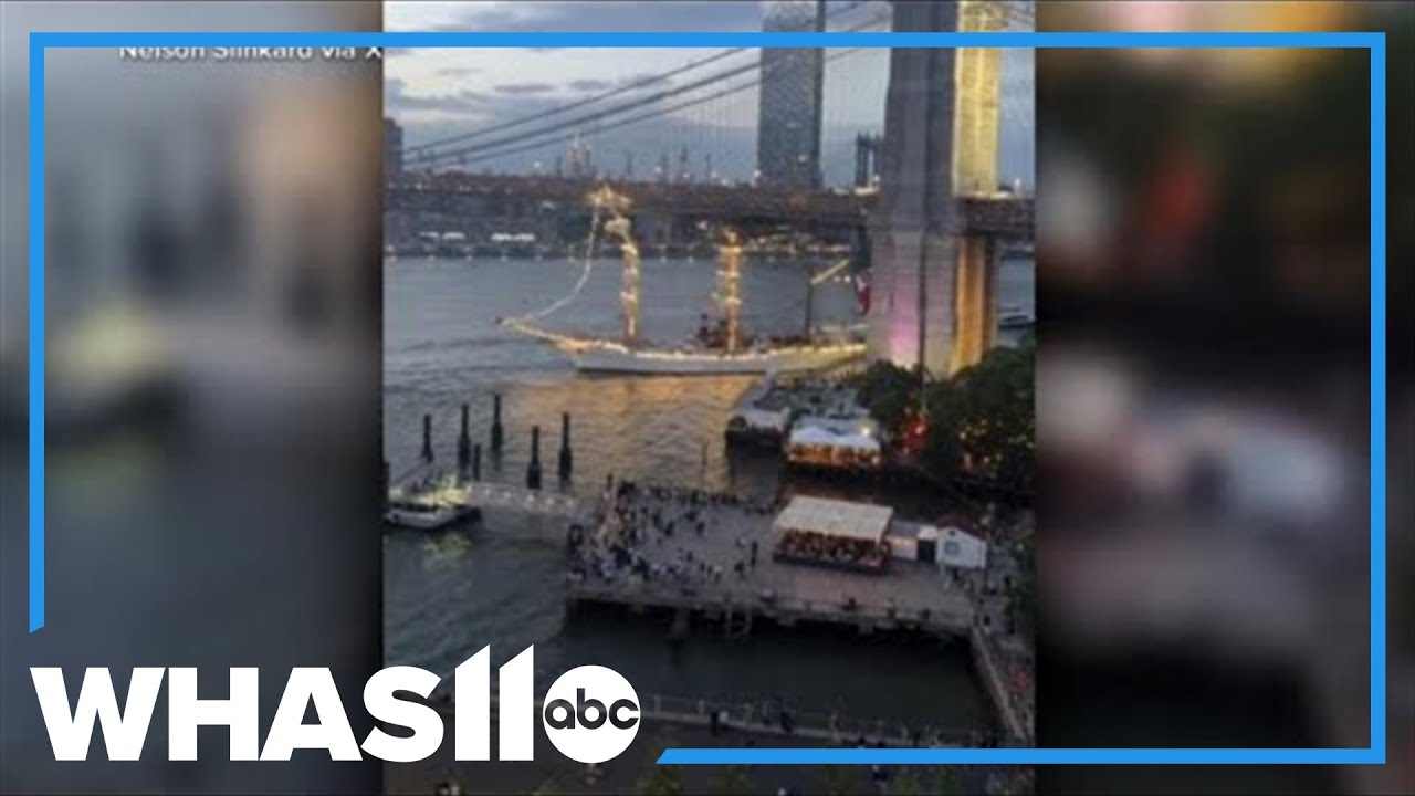 Turbulent waters likely caused Mexican tall ship's crash into Brooklyn Bridge