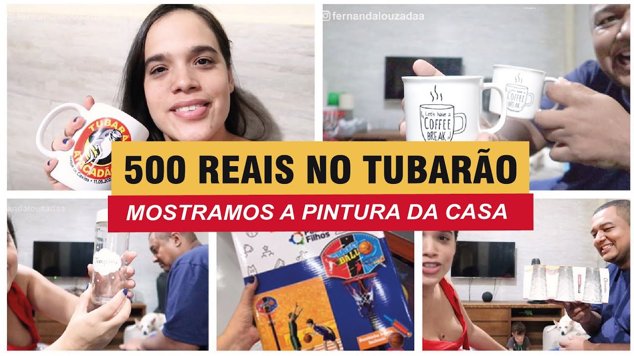 500 REAIS NO TUBARÃO DE CAXIAS + ATUALIZAÇÃO DA OBRA : TERMINANDO A PINTURA | FERNANDA LOUZADA