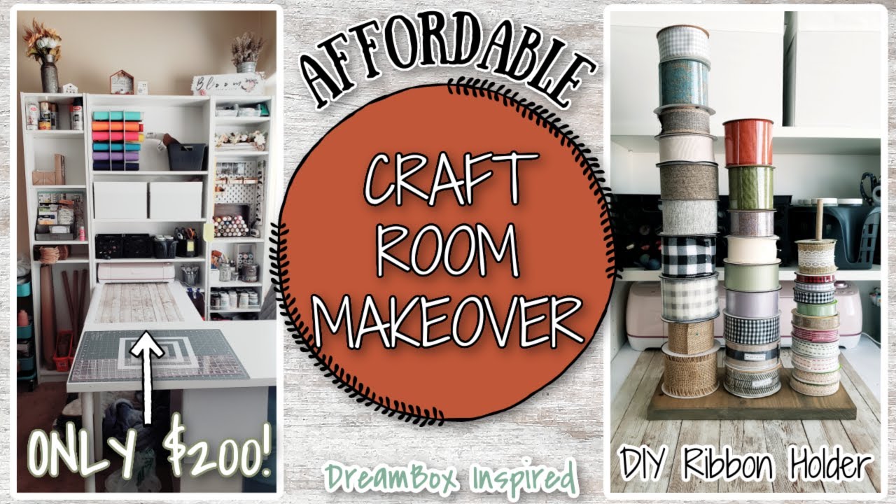 AFFORDABLE CRAFT ROOM MAKEOVER | Craft Organization | DREAMBOX INSPIRED