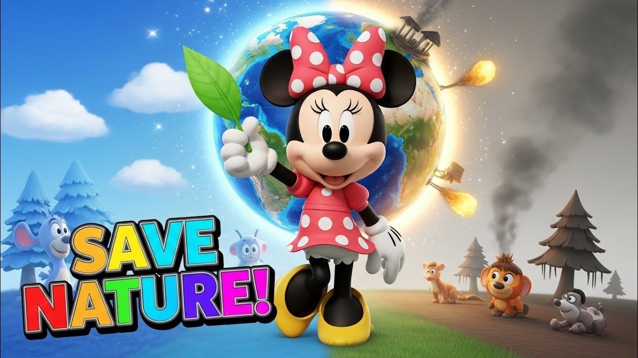 Minnie Saves Nature 🌱 | Environmental Story for Kids | 3D Cartoon