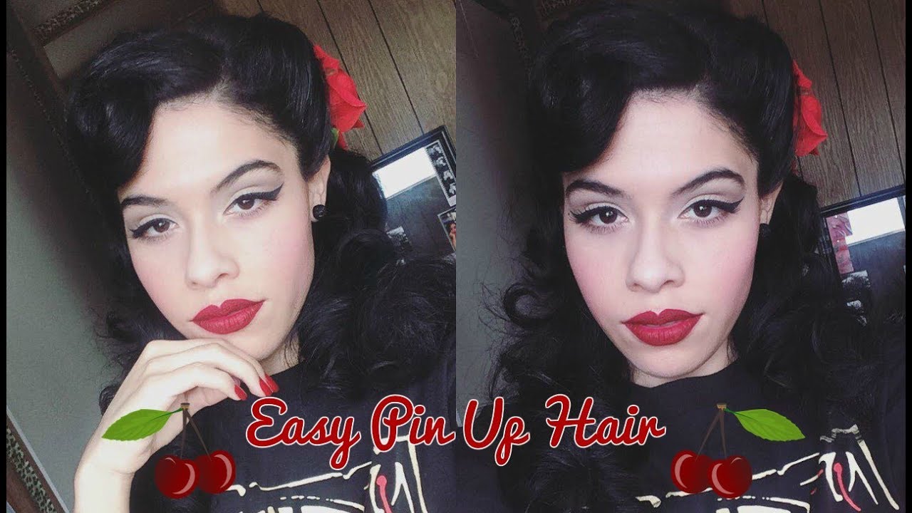 Easy Pin up Rockabilly/Vintage Hair Tutorial