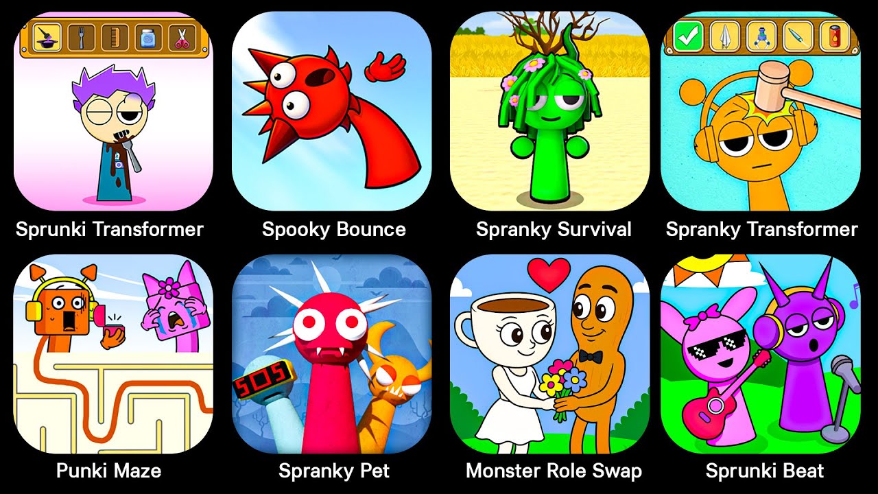 Spranky Survival, Sprunki Transformer, Spooky Bounce, Spranky Transformer, Punki Maze, Spranky Pet&hellip;