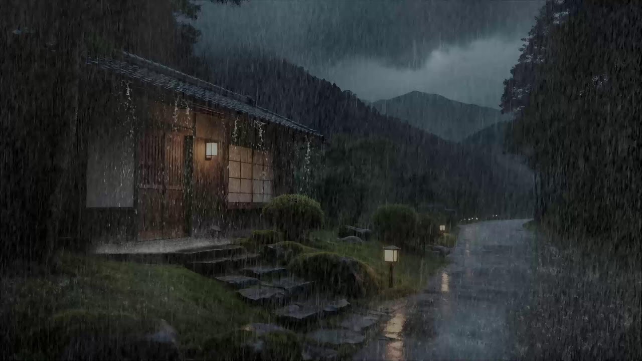Serene Rain on Cabin Porch | Meditation, Relaxation & Total Calm