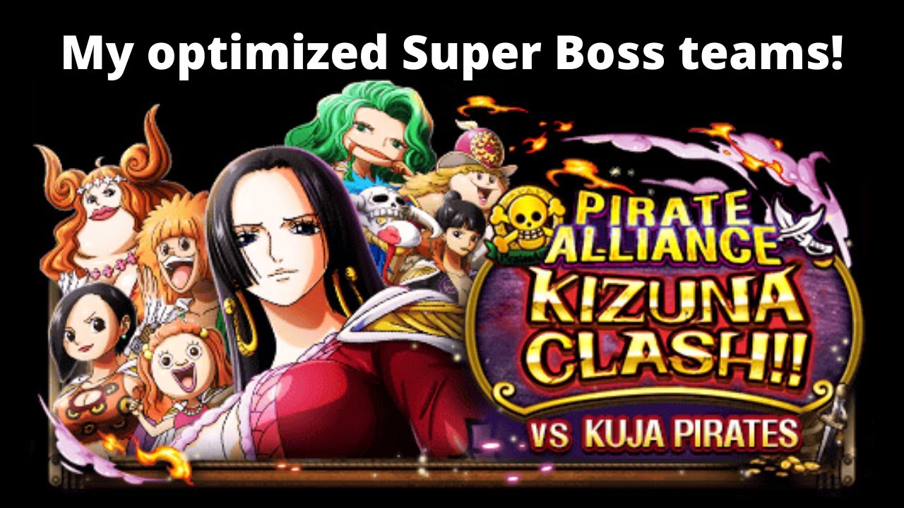 Zombie teams vs Kizuna Kuja Super Boss! Optimal teams for STR, DEX, QCK! OPTC Kizuna Kuja Pirates