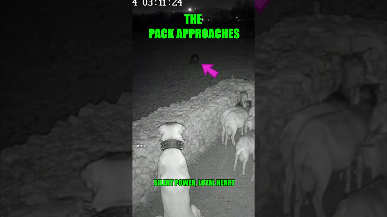 Este PERRO valiente🐕🔥 protege a sus CABRAS 🐐 del LOBO 🐺… hasta que llegan más😱