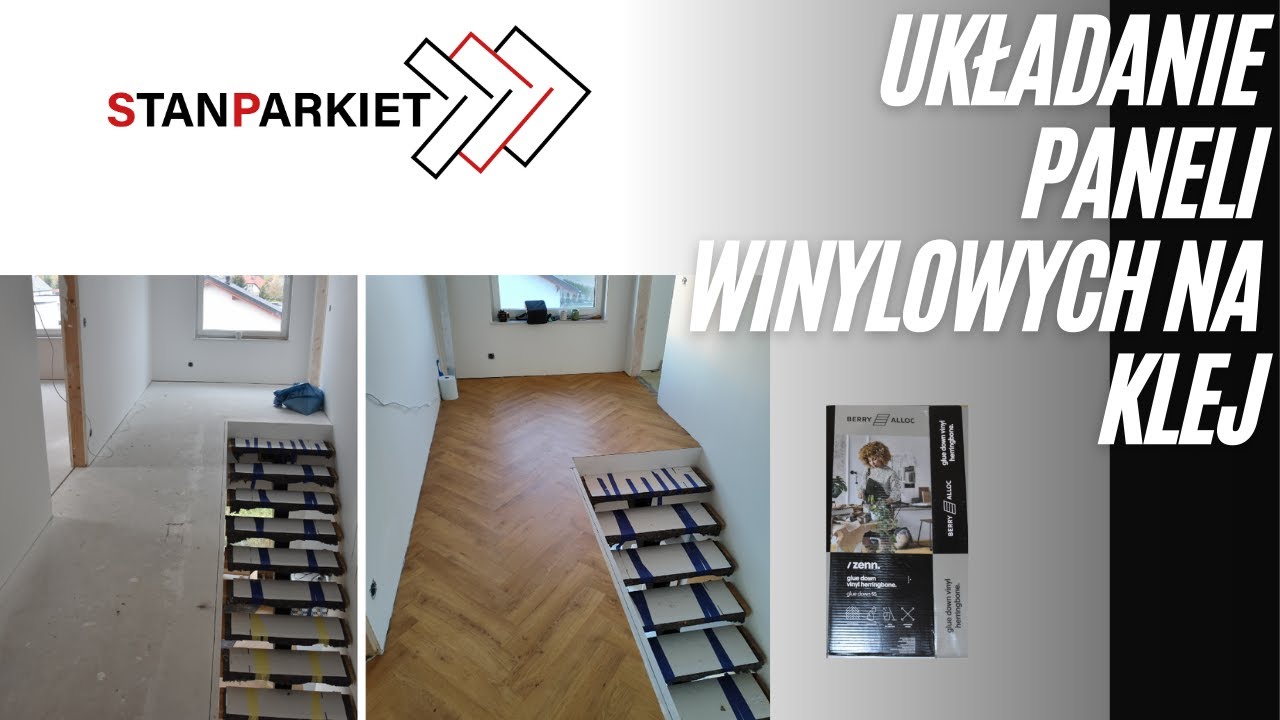 Układanie paneli winylowych na klej bez wylewania wylewki samopoziomującej. Panel-Berry Alloc /ZENN
