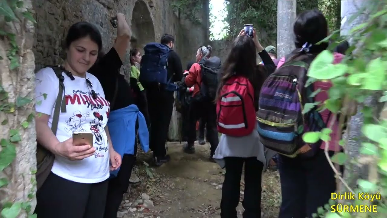 SÜRMENE DİRLİK KÖYÜ | Yürüyüş Güzergahımızda ise Tarihi Cida Ve Delikli kilise