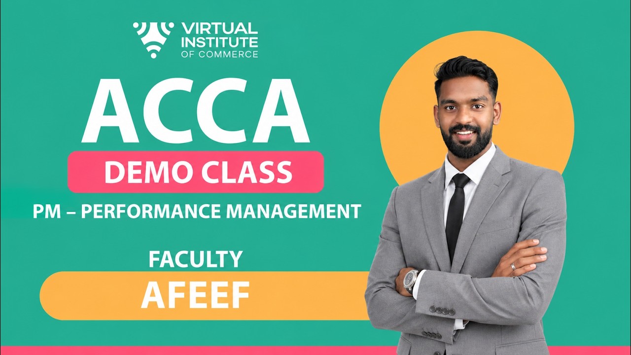 ACCA PM - PERFORMANCE MANAGEMENT DEMO CLASS